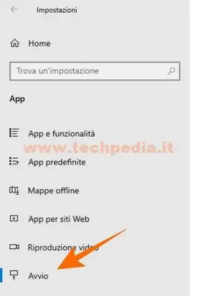 disabilitare avvio automatico programmi windows10 016