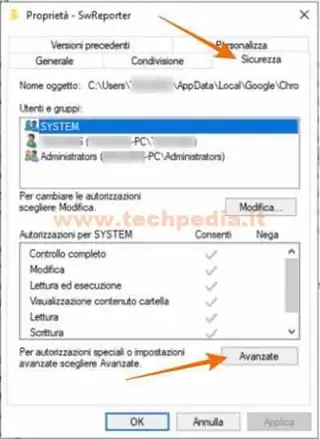 disabilitare software reporter tool google 013