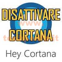 Disattivare Cortana Logo