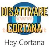 disattivare cortana logo