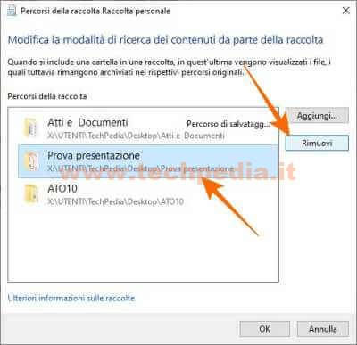 Eliminare Raccolta Windows 10 013