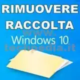 eliminare raccolta windows 10 logo