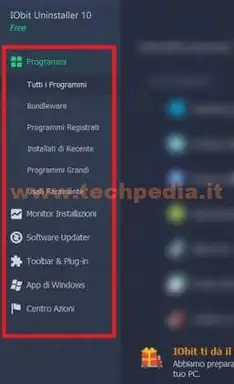 iobit uninstaller disinstallare programmi windows10 040