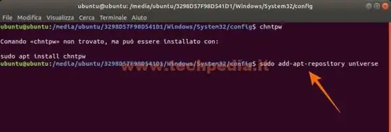 resettare password dimenticata windows10 040