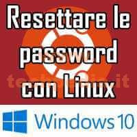 Resettare Password Dimenticata Windows10 Logo