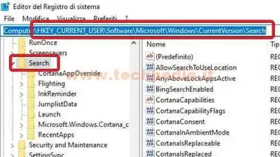 ricerca windows 10 non mostrare contenuti web 013