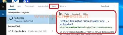 ricerca windows 10 non mostrare contenuti web 016