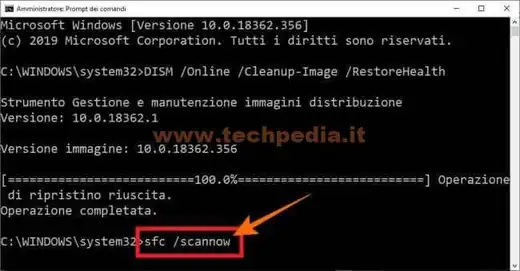 riparare file danneggiato windows10 013