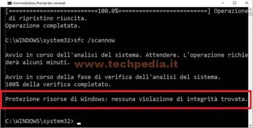 riparare file danneggiato windows10 016