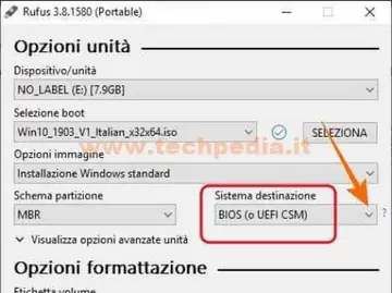 rufus per creare pendrive installazione windows 10 019mbr