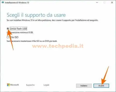 scaricare windows 10 microsoft creation tool 031USB 