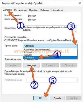 velocizzare windows 10 disabilitare sysmain 019