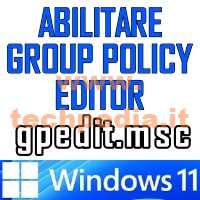 Abilitare Criteri Di Gruppo Windows 11 Home Logo