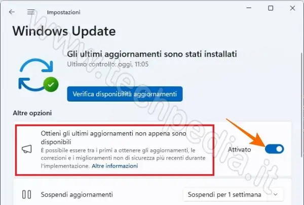aggiornamento windows 11 23h2 022