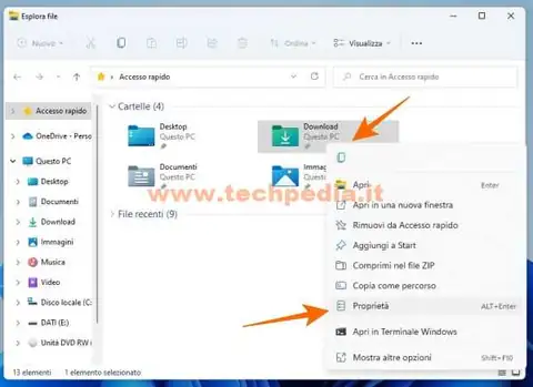 cambiare cartella download windows 11 013