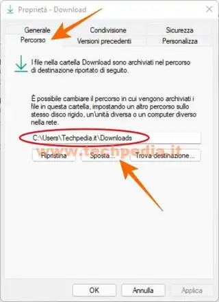 cambiare cartella download windows 11 016