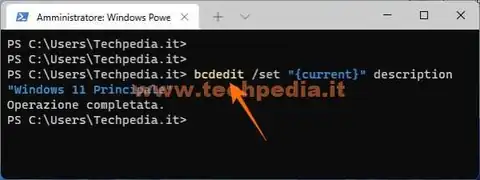 cambiare nome boot list windows 11 025