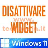 Disattivare Widget Windows 11 Logo