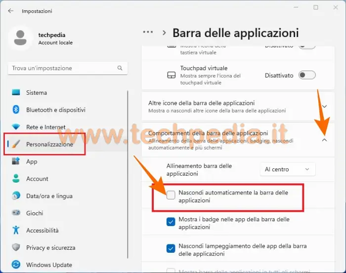 icone barra applicazioni windows 11 sparite 016