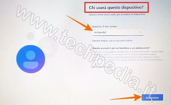 installare windows 11 senza account 028