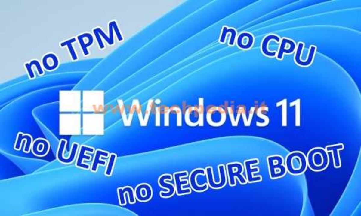 Installare Windows 11 Vecchi Computer