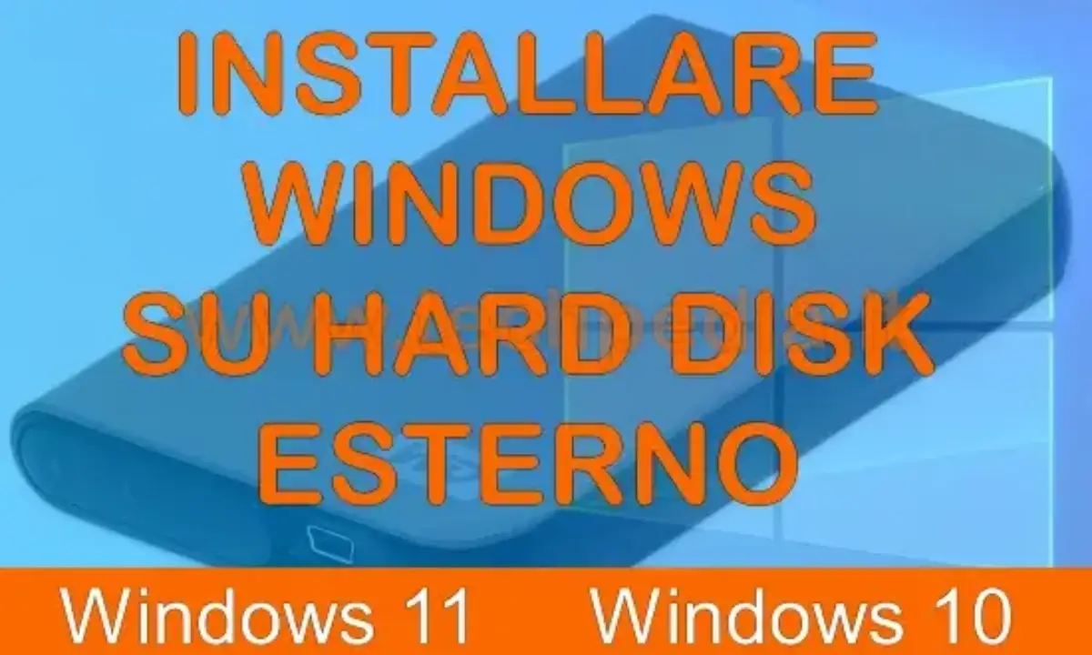 Installare Windows su hard disk esterno