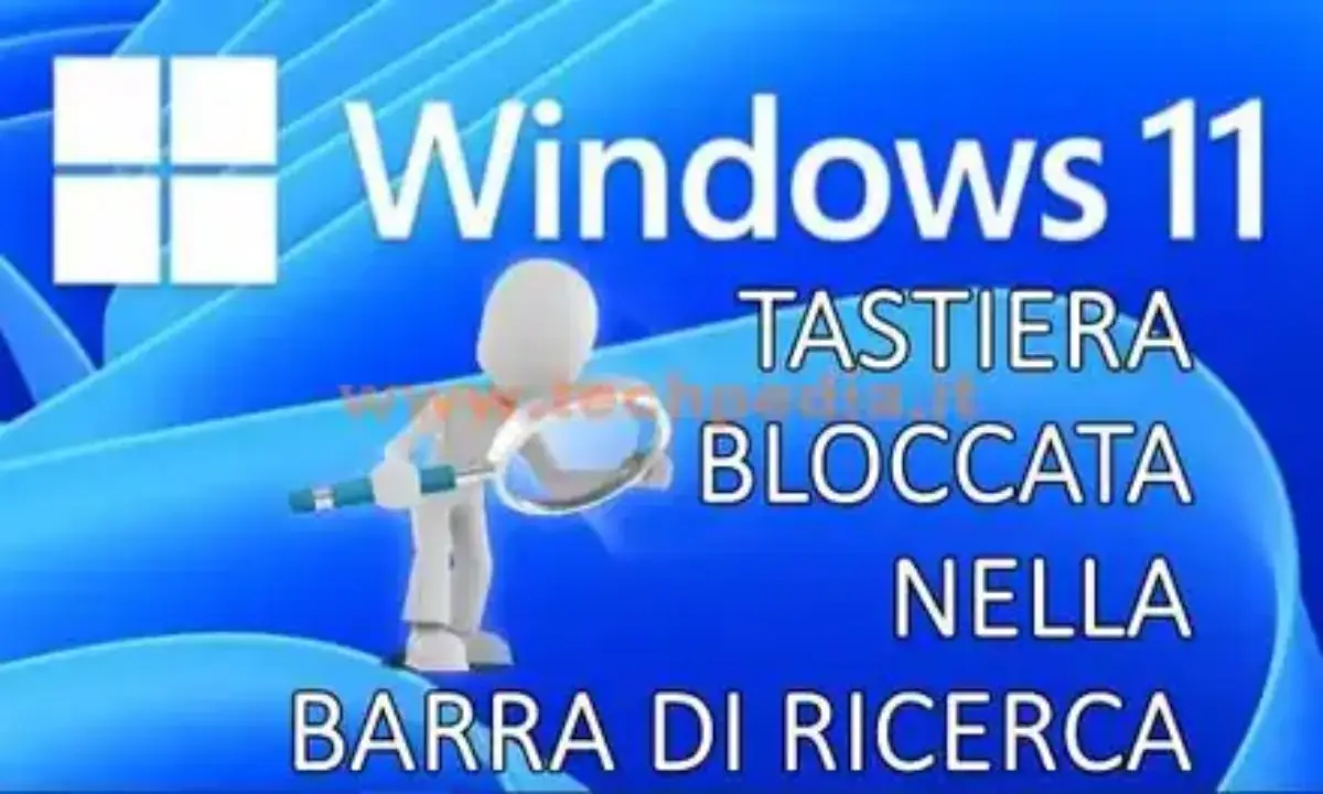 Windows 11 non scrive barra di ricerca