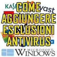 Aggiungere Eccezioni Esclusione Scansione Antivirus LOGO