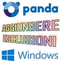 Aggiungere Eccezioni Esclusione Scansione Panda LOGO