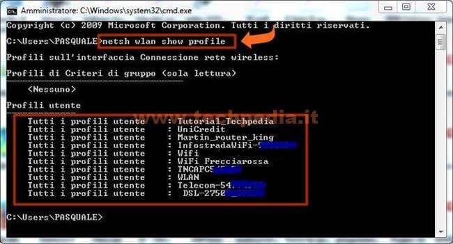 Conoscere Password Wifi Memorizzate Windows 051