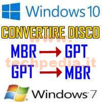 Convertire Formato Disco Mbr Gpt Windows LOGO