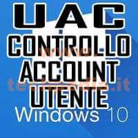 Disattivare Controllo Account Utente Uac Windows LOGO