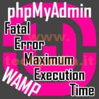 Fatal Error Maximum Execution Time Phpmyadmin LOGO