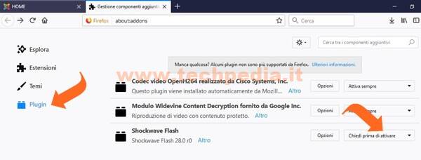 Gestire Adobe Flash Player Mozilla Firefox 004