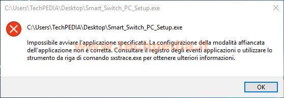Smart Switch Errore Installazione Windows 001