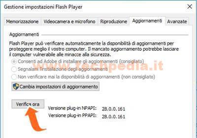 Verificare Aggiornare Versione Adobe Flash Player 013