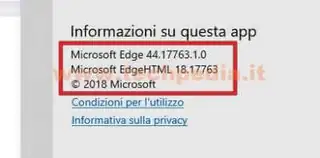 aggiornare edge 019
