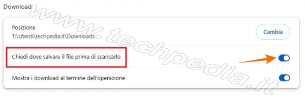 come scaricare con chrome 025