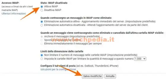 configurazione gmai outlook 019