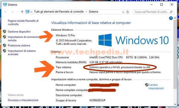 Conoscere Versione Windows 32 64 Bit 006