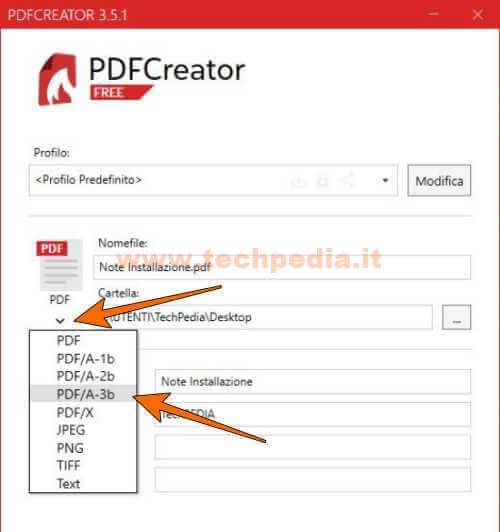 Convertire Pdf Pdfa Con Pdf Creator Windows 033
