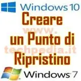 creare punto di ripristino windows logo