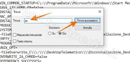 disinstallare desktop telematico errore java 031