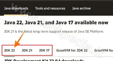 download java installare java 013