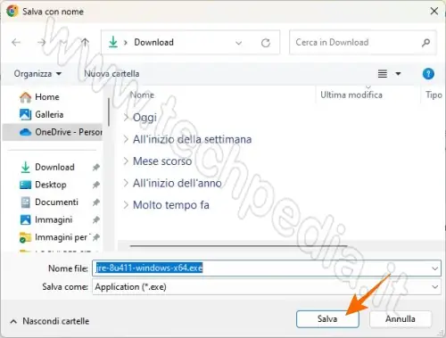 download java installare java 061