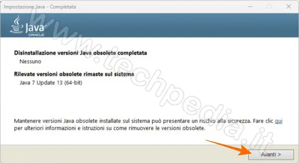 download java installare java 073