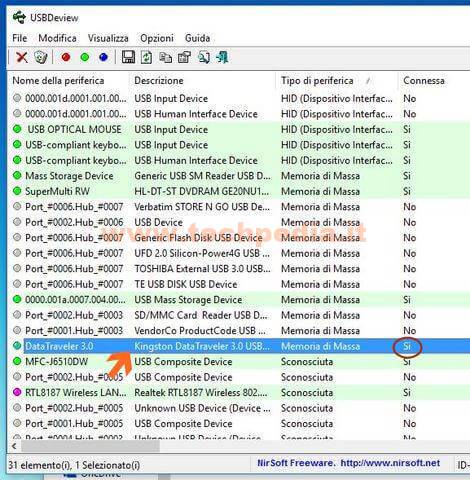 Riparare Catalogo Usb Con Usbdeview Windows 026