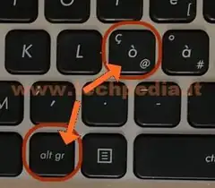 Come si fa la chiocciola sul computer Windows